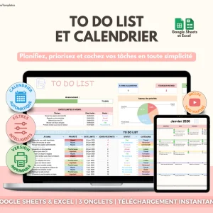 Kit Liste & Calendrier